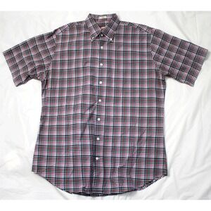 Peter Millar Mens Short Sleeve‎ Button Down Shirt Size Large